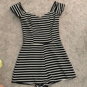 Charlotte Russe striped romper